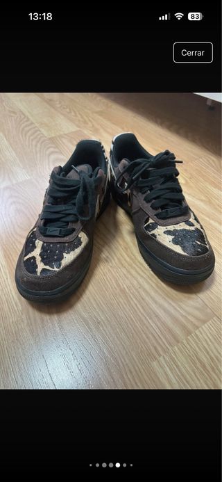 Nike Air Force 1 Marrones Animal Print