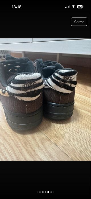 Nike Air Force 1 Marrones Animal Print