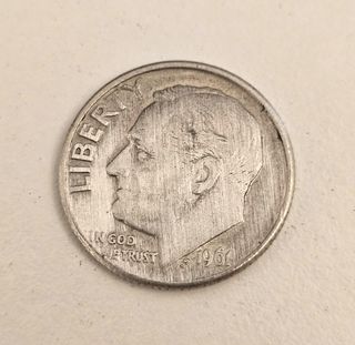 Lote 4 monedas plata Kennedy, Mercury, Roosevelt