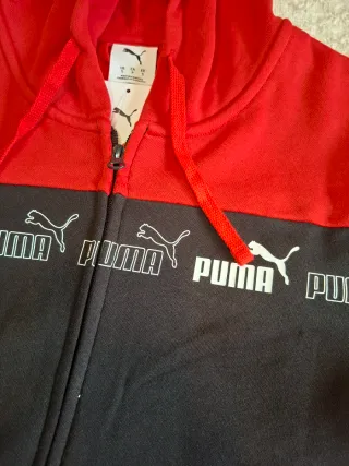 Sudadera Puma cremallera y bolsillos