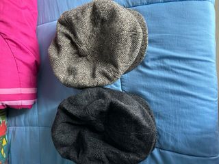 Gorra de tweed marrón y gris sin marca pack de 2