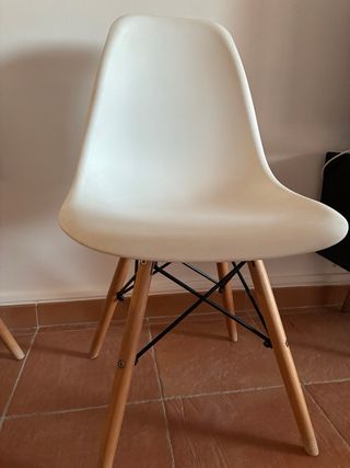 Pack 4 Sillas Nórdicas Blancas