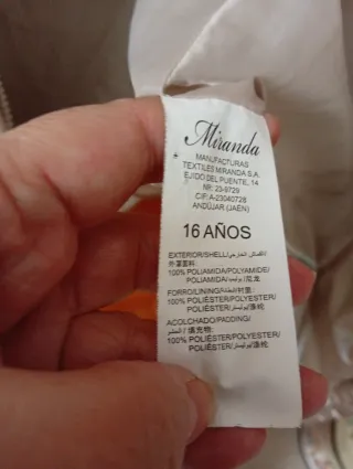 Parka Miranda talla 16