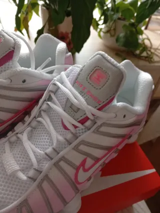 Zapatillas Nike Shox Mujer Rosa Blancas talla 40