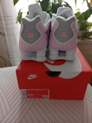 Zapatillas Nike Shox Mujer Rosa Blancas talla 40