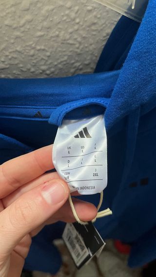 Sudadera Adidas Azul con cremallera