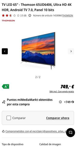 TV Thomson Smart 4K Android