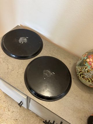 2 Vassoi rotondi neri