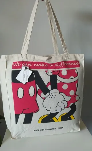 Bolsa Tote Mickey y Minnie Disney