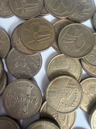 Lote 70 monedas 5 Pesetas Españolas