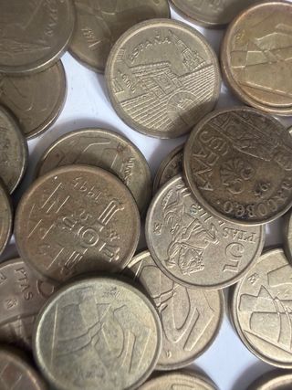 Lote 70 monedas 5 Pesetas Españolas