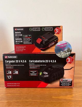 Cargador rapido y bateria 2Ah Parkside
