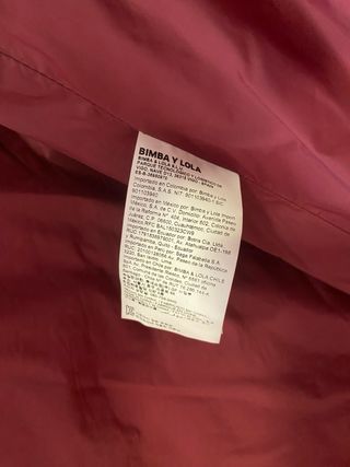 Abrigo Bimba y Lola Rojo