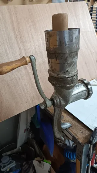 Picadora de carne manual, vintage. No se envia.