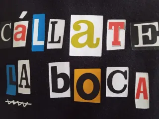 Sudadera Negra "Callate la Boca"