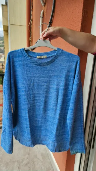 Jersey Stradivarius Azul Talla XS