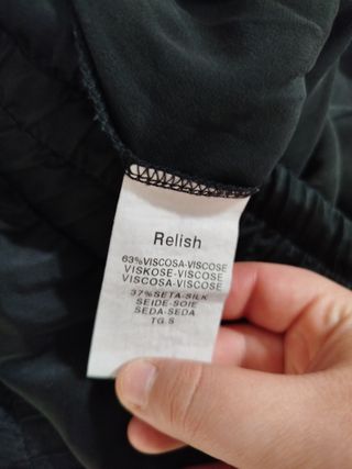 Mono strapless negro Relish talla única