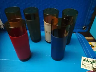 Set 6 Vasos Whisky con Funda