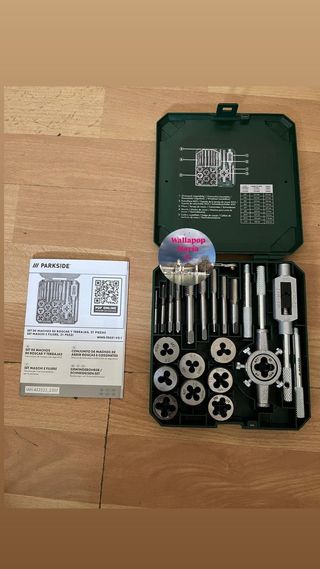 Set de machos de roscar y tarrajas Parkside