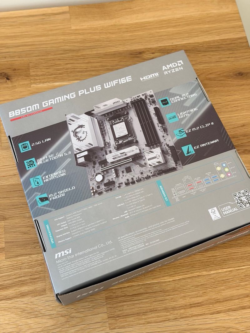 MSI B850M GAMING PLUS WIFI6E AM5 afbeelding 2