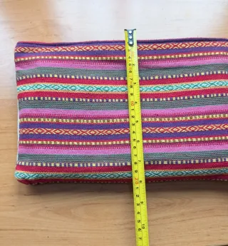 Bolso de mano bordado multicolor