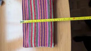 Bolso de mano bordado multicolor