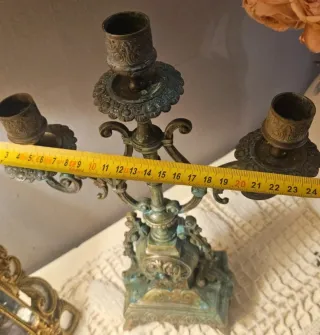 Candelabros de Bronce Antiguos(Siglo XIX)