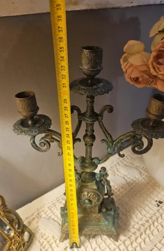 Candelabros de Bronce Antiguos(Siglo XIX)
