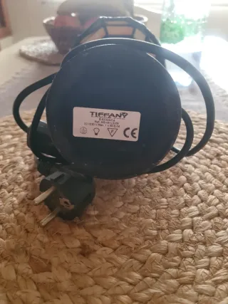 Lámpara Tiffany Original Cristal y Metal