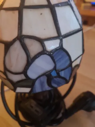 Lámpara Tiffany Original Cristal y Metal