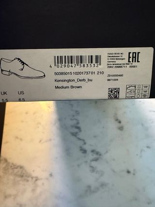 Scarpe Hugo BOSS Kensington Derby Marrone Tg 42