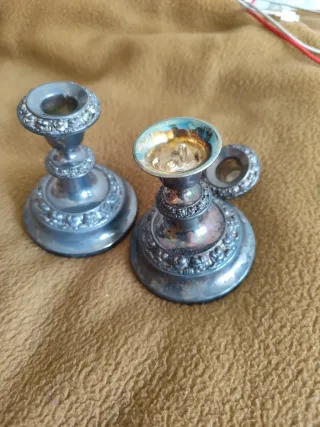 Antichi candelabri in argento