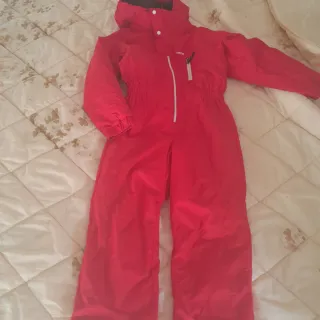 Tuta da sci Decathlon rossa 6 anni
