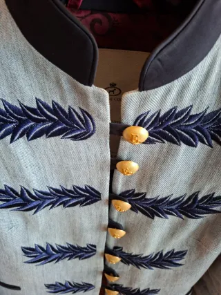 Chaqueta Extreme Collection azul y dorada