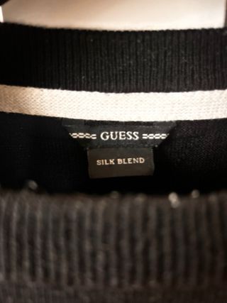 Jersey Guess manga larga negro