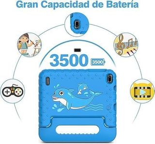 Tablet Infantil Azul 7GB 64GB Android 13