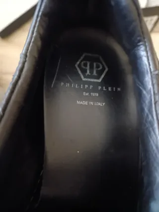 Zapatillas Philipp Plein Piel Serpiente Negras