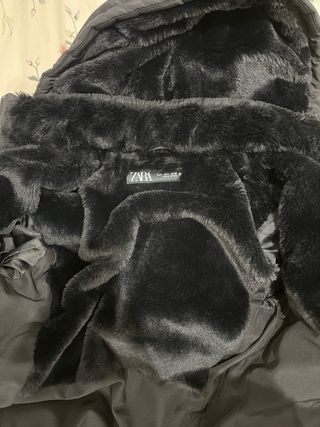 Anorak corto acolchado impermeable y recubierto