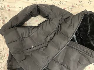 Anorak corto acolchado impermeable y recubierto