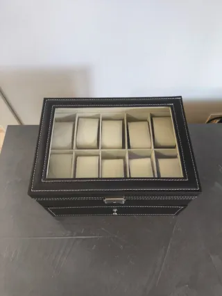 Scatola porta orologi 2 livelli