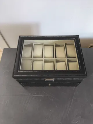 Scatola porta orologi 2 livelli