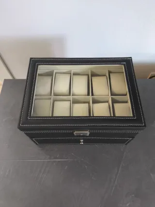 Scatola porta orologi 2 livelli
