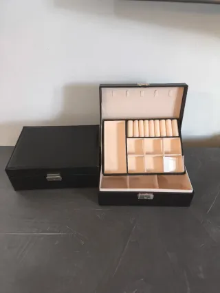 Portagioie nero e beige