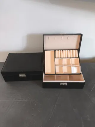 Portagioie nero e beige