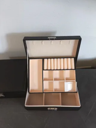 Portagioie nero e beige