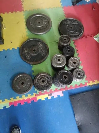 Discos de pesas variados 1 € kilo