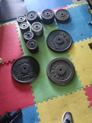 Discos de pesas variados 1 € kilo