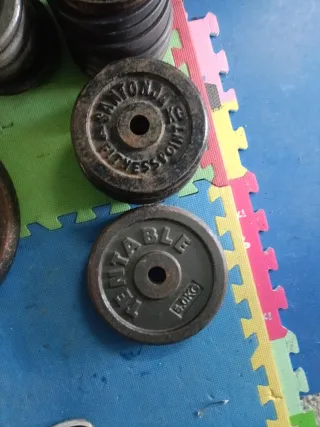 Discos de pesas variados 1 € kilo