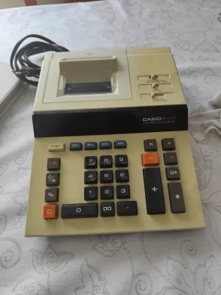 Calculadora Vintage Casio DR-120S Impresora