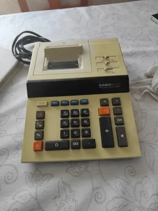 Calculadora Vintage Casio DR-120S Impresora